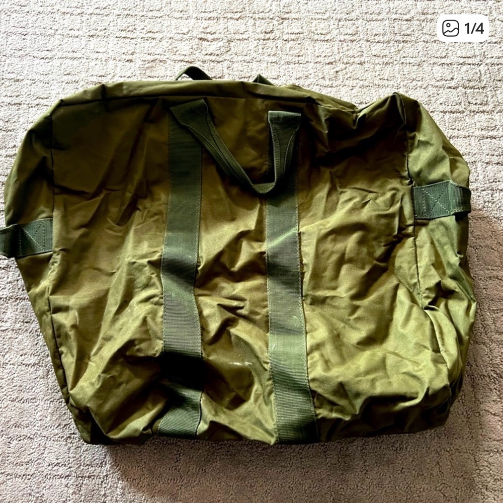 Olive Drab Parachute Duffel Bag
